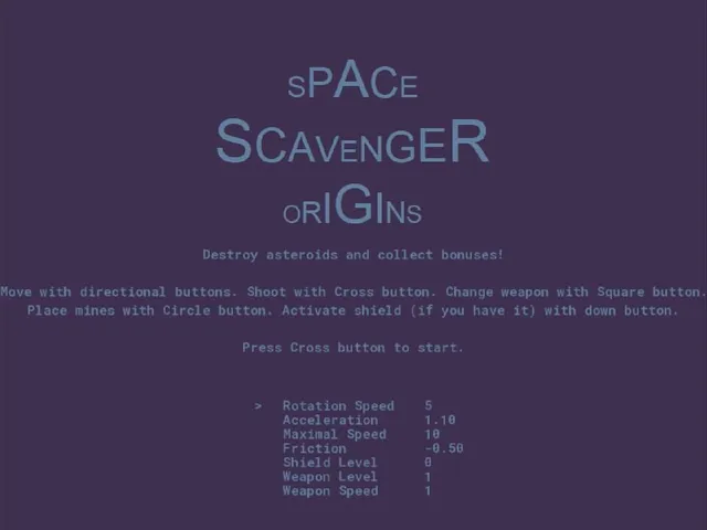 Space Scavenger Origins