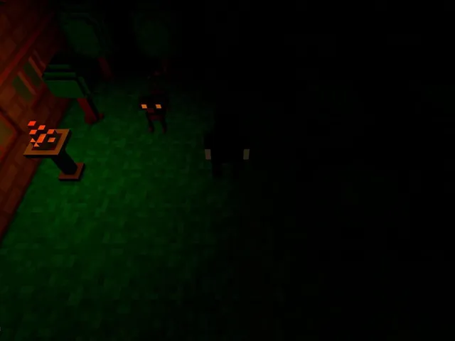 Spooky Halloween in the Voxel World