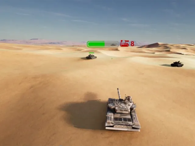 T90 Tank Battle Simulator in VR