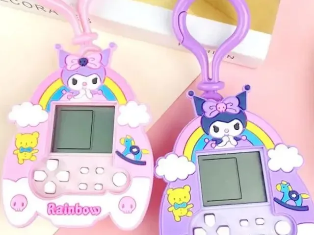 Tetris Kuromi Sanrio Key Chain Game Console