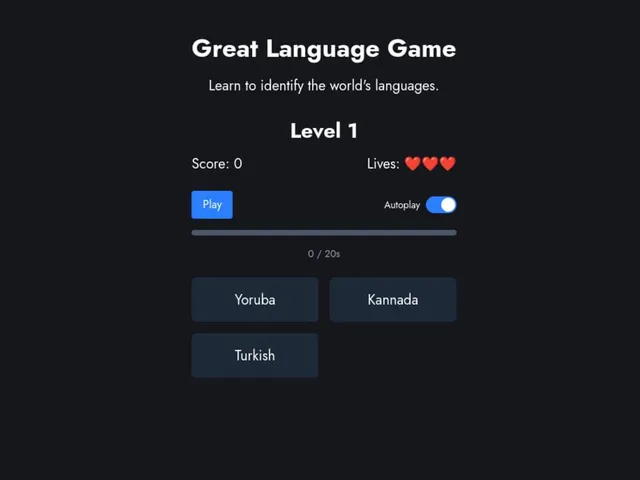 The Great Language Game
