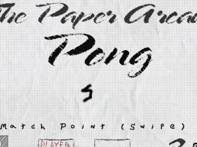 The Paper Arcade: Pong