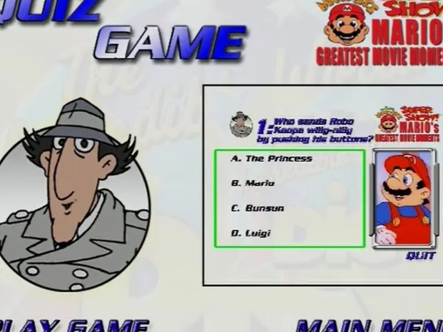 The Super Mario Bros. Super Show: Mario's Greatest Movie Moments - Quiz Game