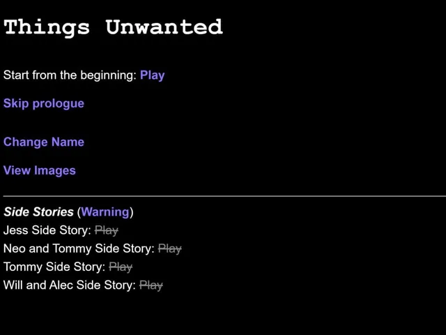 Things Unwanted