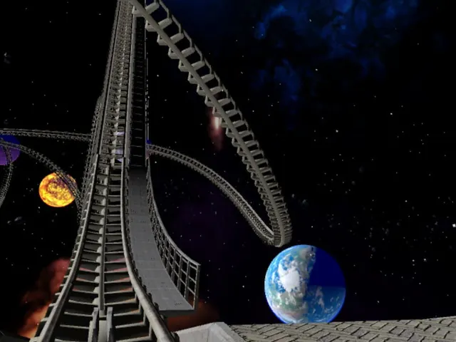VR Galactic Roller Coaster