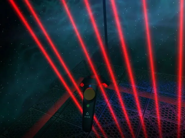 VR Laser Harp