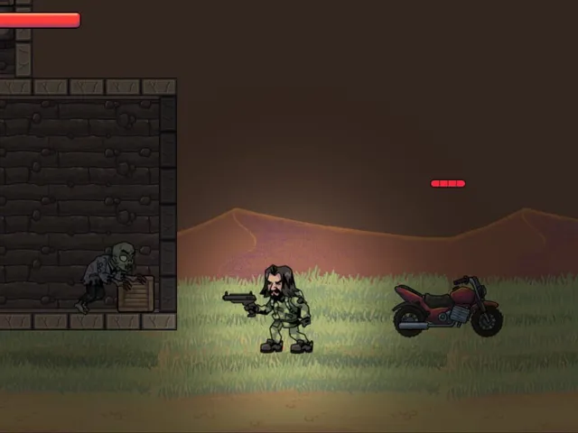Zombies Desert and Guns