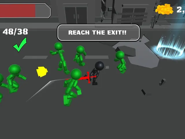 Stickman Killing Zombie
